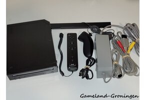 Nintendo Wii met Motion Plus Controller, Nunchuk & Bedrading (Zwart)