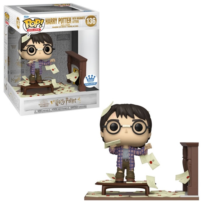 Harry Potter Deluxe POP! - Harry Potter with Hogwarts Letters 6 Inch #136