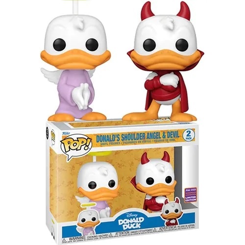 Disney Donald Duck POP! - Donald's Shoulder Angel & Devil 2-Pack