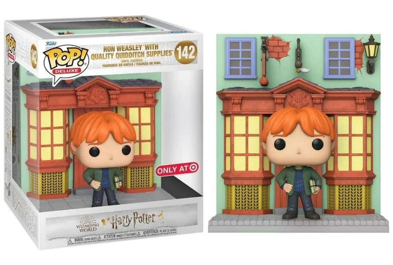 Harry Potter Deluxe POP! - Ron Weasley with Quality Quidditch Supplies #142
