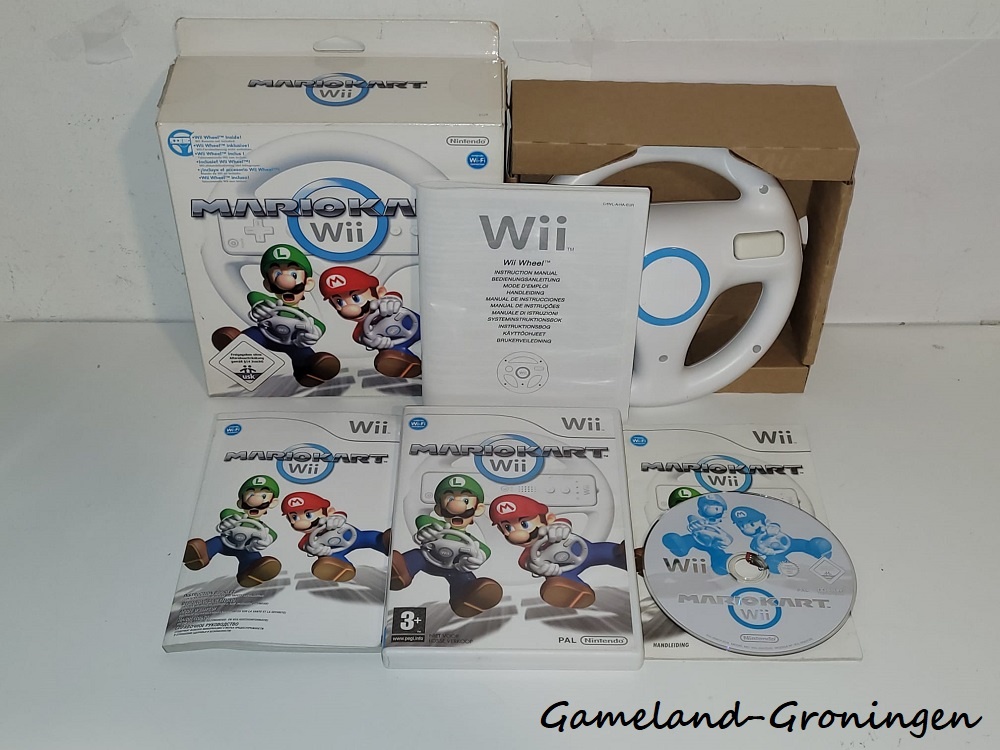 Mario Kart Wii met Stuur (Compleet, HOL)