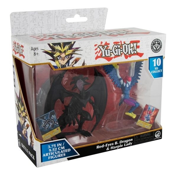 Yu-Gi-Oh! - Red Eyes Black Dragon vs Harpie Lady 2-Pack 10 cm