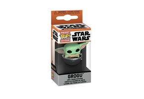 Star Wars The Mandalorian Pocket POP Keychain - Grogu in Hovering Pram