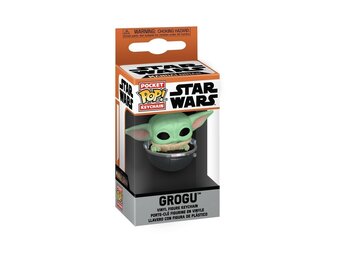Star Wars The Mandalorian Pocket POP Keychain - Grogu in Hovering Pram