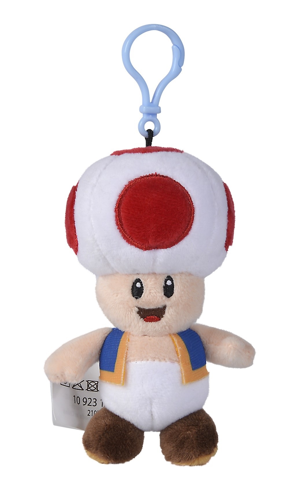 Super Mario - Toad Plush Keychain 7 cm