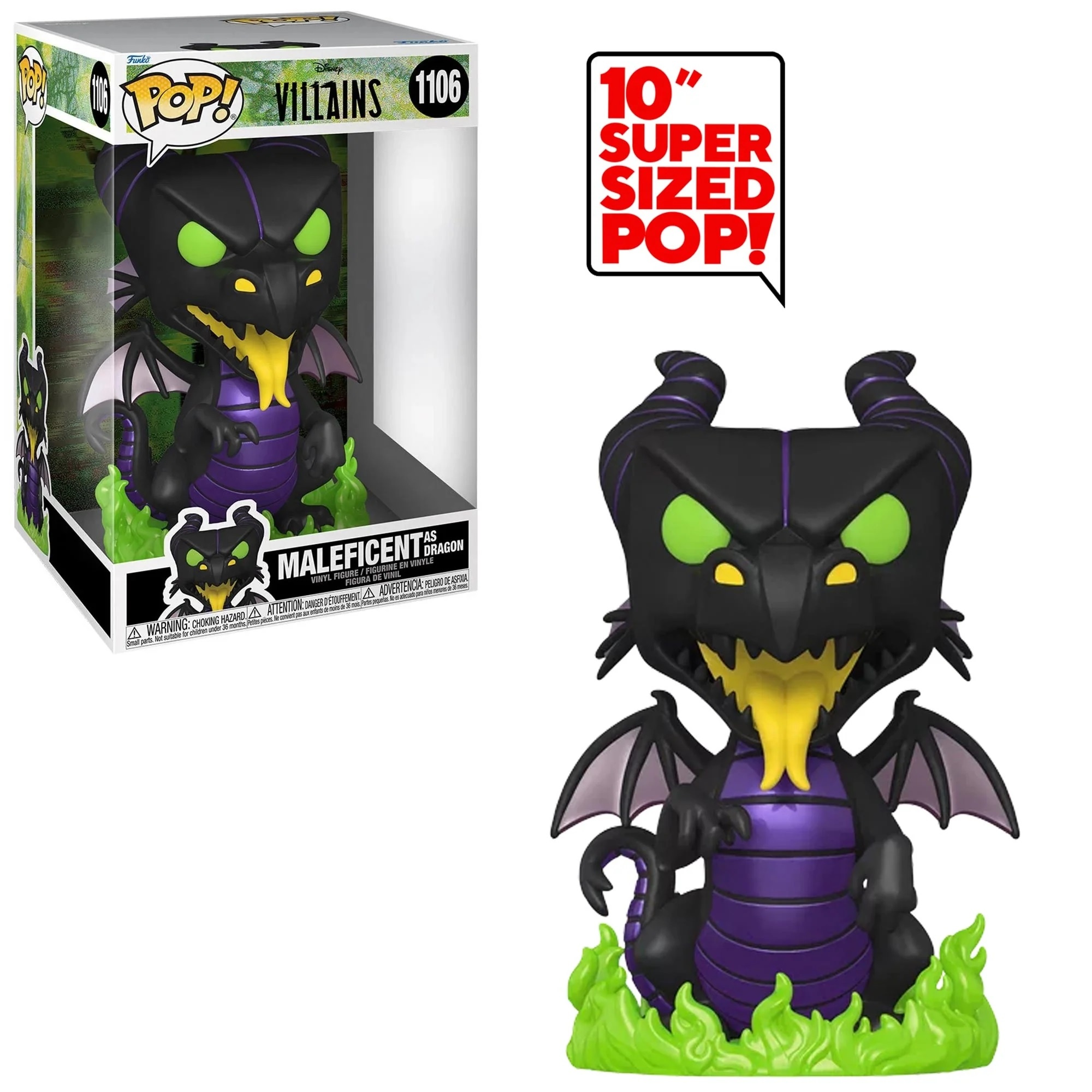 Disney Villains Jumbo POP! - Maleficent Dragon 10 Inch #1106