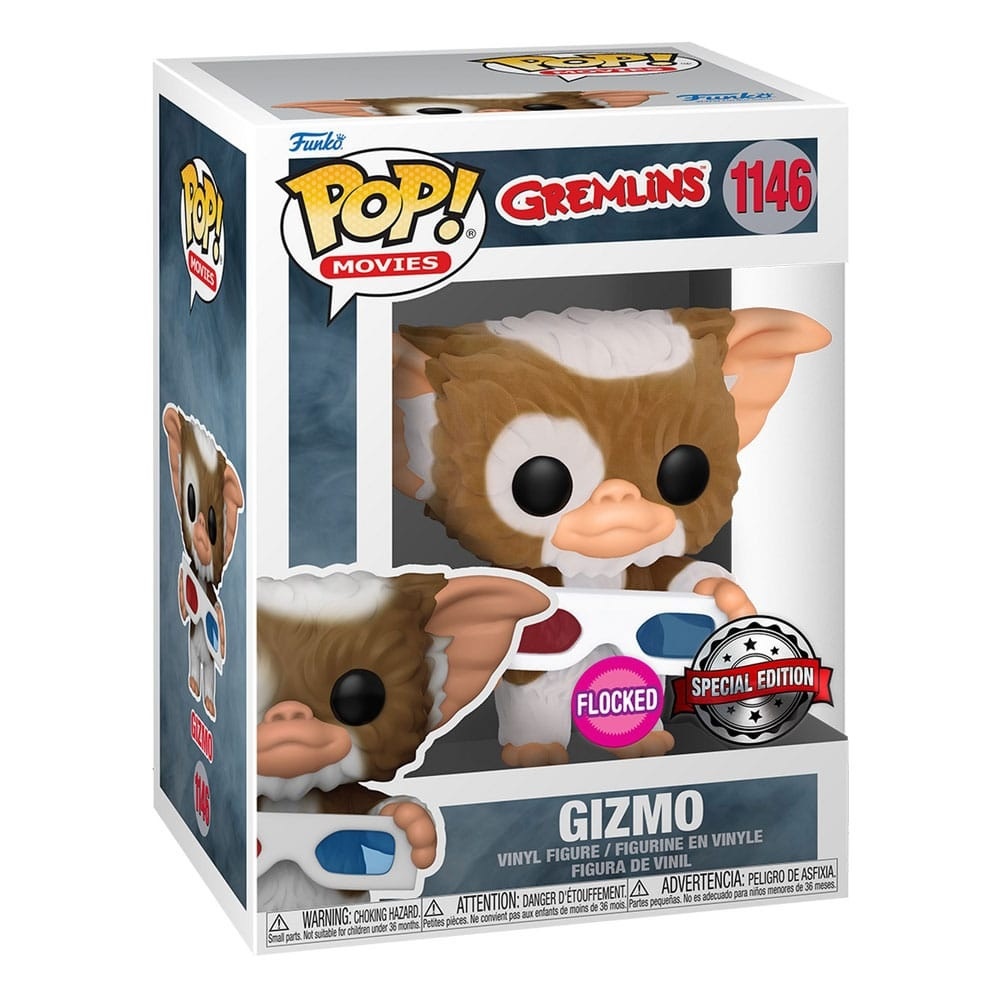 Gremlins POP! - Gizmo with 3D Glasses Flocked #1146