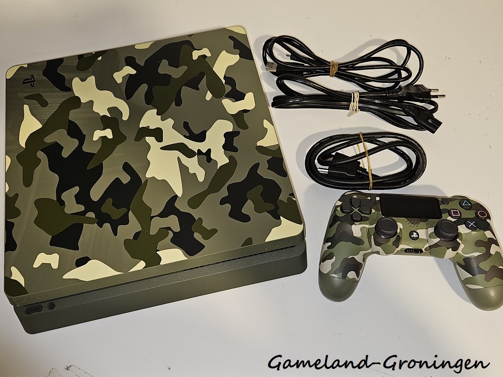 PlayStation 4 Slim 1TB with Controller & Wiring (Camo Edition)