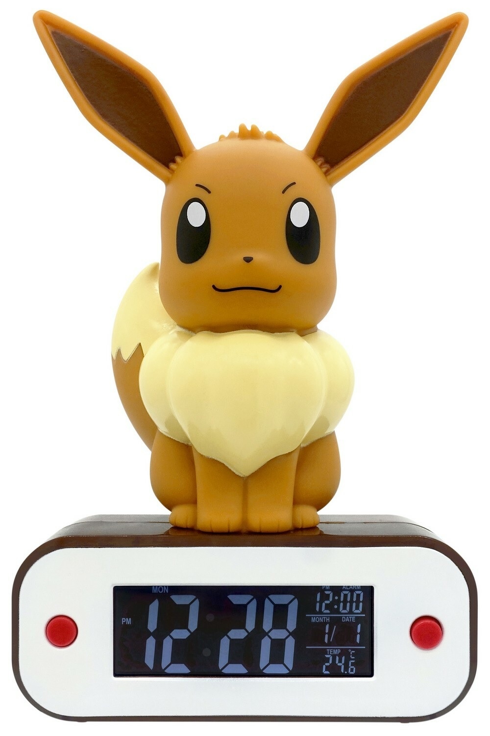 Pokémon - Sitting Eevee Light-Up 3D Alarm Clock 18 cm