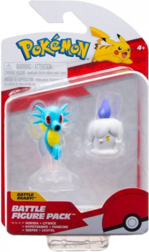 Pokémon - Battle Figure Pack - Horsea + Litwick 4 cm
