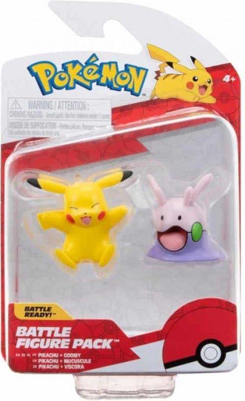 Pokémon - Battle Figure Pack - Pikachu + Goomy 4 cm