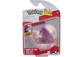 Pokémon - Clip 'n' Go Figure - Clefairy + Heal Ball