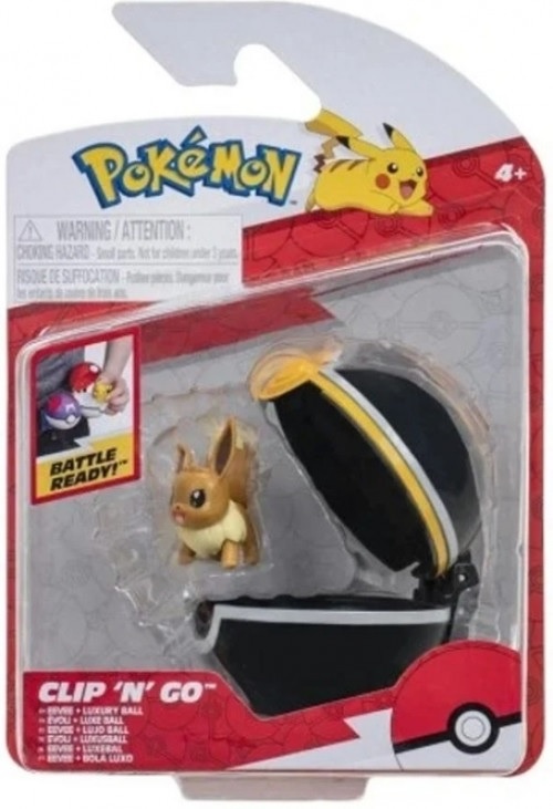 Pokémon - Clip 'n' Go Figure - Eevee + Luxury Ball