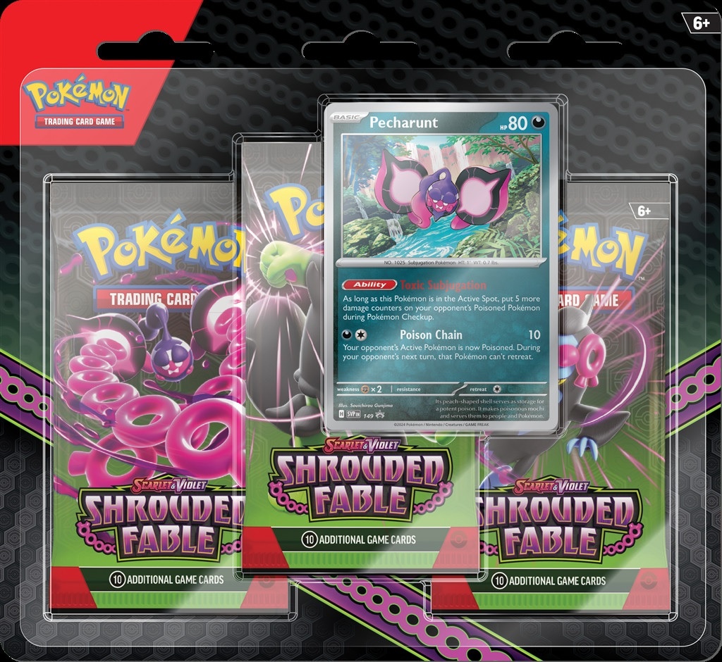 Pokémon TCG - Scarlet & Violet Shrouded Fable Booster Blister - Pecharunt