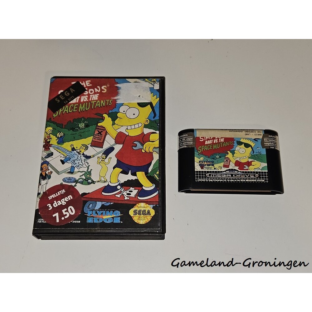 Jeu SEGA Megadrive - The Simpsons: Bart Vs. The Space Mutants - Complet PAL 1992