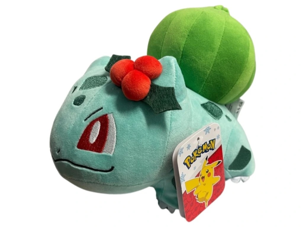 Pokémon - Bulbasaur with Red Tinsel Knuffel 20 cm