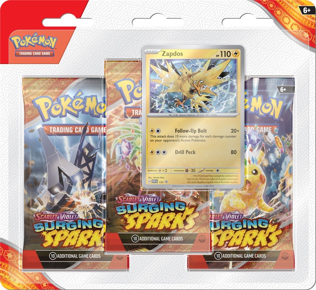 Pokémon TCG - Scarlet & Violet Surging Sparks Booster Blister - Zapdos