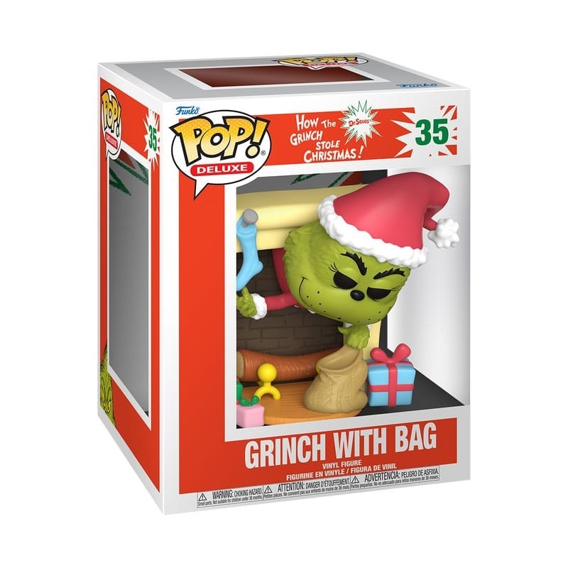 How the Grinch Stole Christmas Deluxe POP! - The Grinch with Bag #35