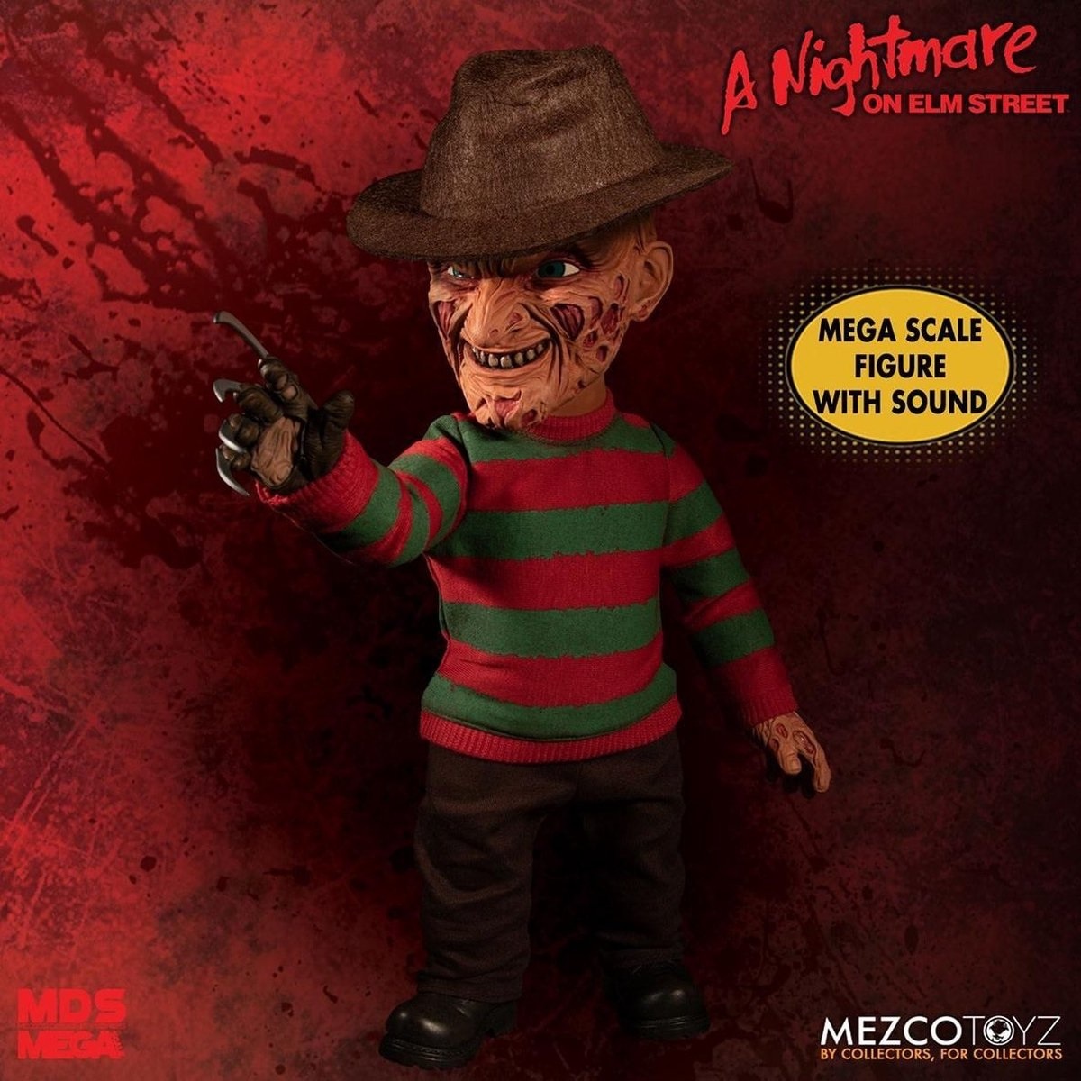 A Nightmare on Elm Street - Mega Scale Freddy Kreuger Talking Action Figure 38 cm