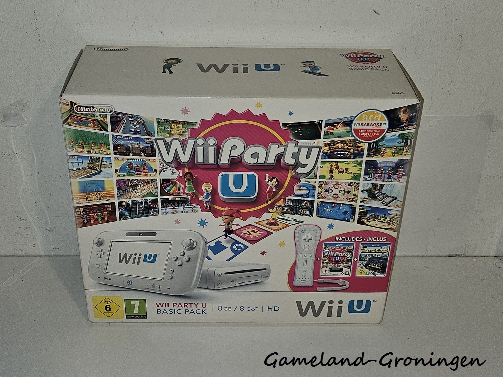 Wii U Console 8GB Premium + Nintendo Land + Wii Party U + Wii Remote Plus
