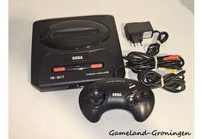 Sega Mega Drive II with Controller & Wiring