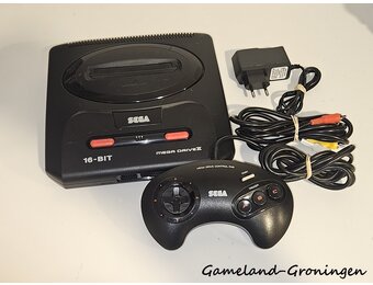 Sega Mega Drive II with Controller & Wiring