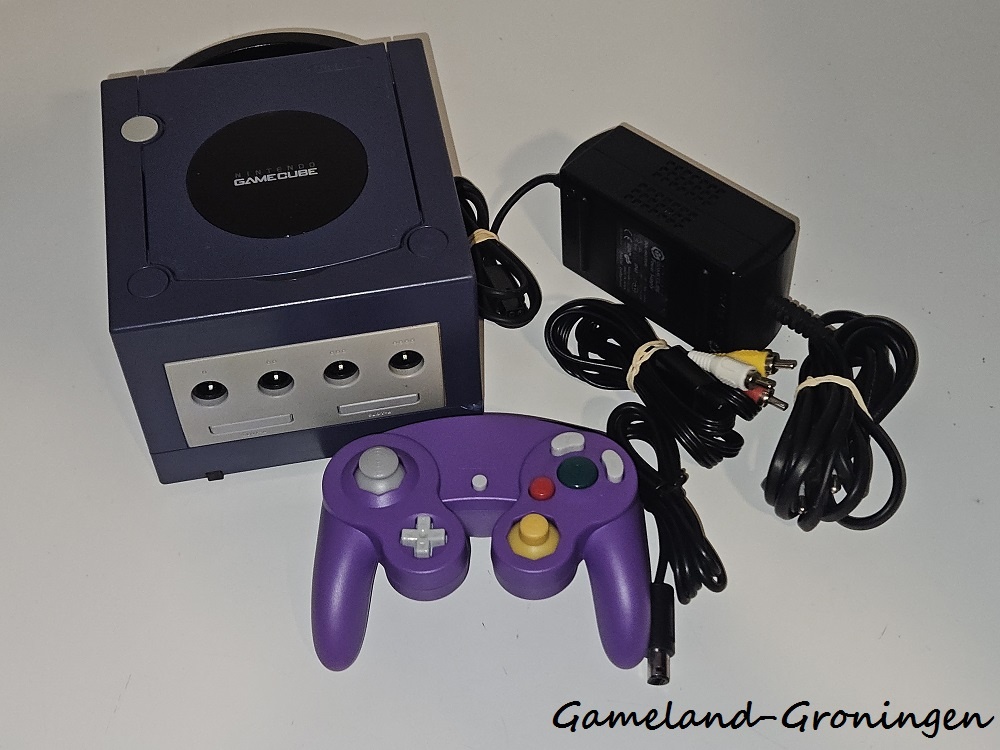 Nintendo GameCube with Controller & Wiring (Purple)