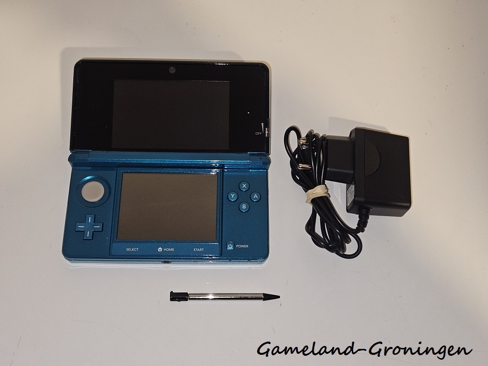 Nintendo 3DS met Stylus & Oplader (Water Blauw)
