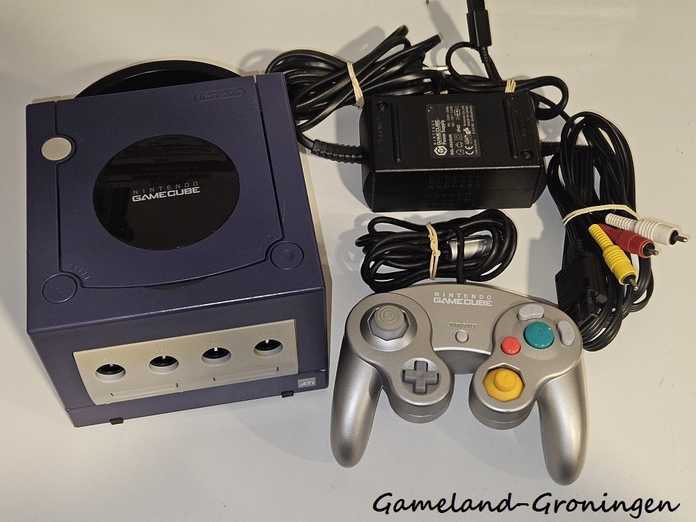 Nintendo GameCube met Controller & Bedrading (Paars)