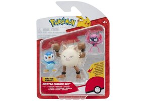 Pokémon - Battle Figure Set - Piplup + Primeape + Impidimp