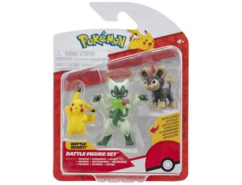 Pokémon - Battle Figure Set - Pikachu + Floragato + Litleo