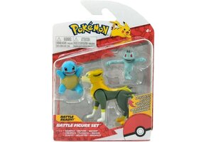 Pokémon - Battle Figure Set - Squirtle + Boltund + Machop