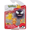 Pokémon - Battle Figure Set - Pikachu + Teddiursa + Gastly