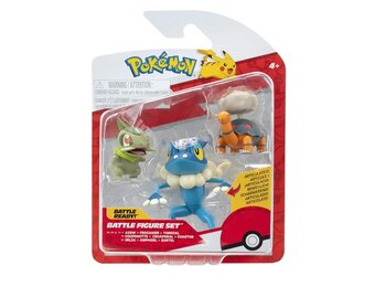 Pokémon - Battle Figure Set - Axew + Frogadier + Torkoal