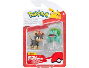 Pokémon - Battle Figure Pack - Litleo + Bulbasaur 4 cm