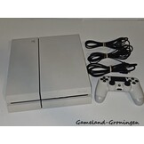 PlayStation 4 500GB met Controller & Bedrading (Glacier White)