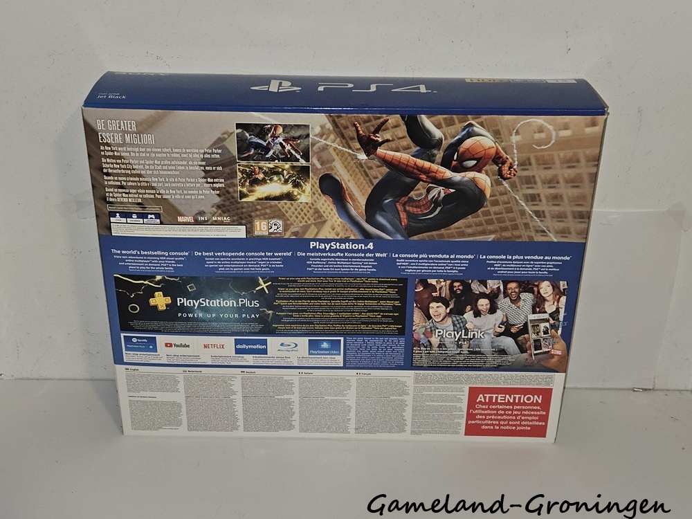 PlayStation 4 Slim 1TB Spider-Man Pack with 2 Controllers & Wiring