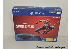 PlayStation 4 Slim 1TB Spider-Man Pack met 2 Controllers & Bedrading