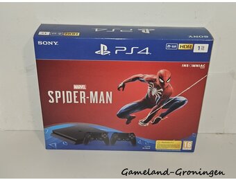 PlayStation 4 Slim 1TB Spider-Man Pack with 2 Controllers & Wiring
