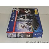 PlayStation 4 Slim 500GB Horizon Zero Dawn, Uncharted 4 & GT Sport Pack met 1 Controller & Bedrading