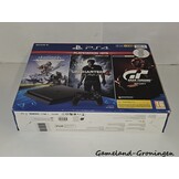PlayStation 4 Slim 500GB Horizon Zero Dawn, Uncharted 4 & GT Sport Pack met 1 Controller & Bedrading
