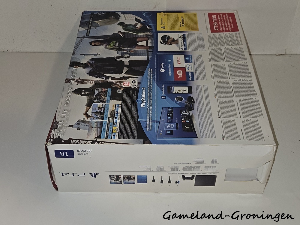 PlayStation 4 Slim 1TB Watch Dogs Pack met 1 Controller & Bedrading