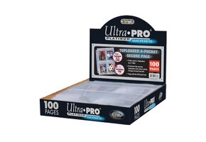 4-Pocket Secure Platinum Page for Toploaders (100)