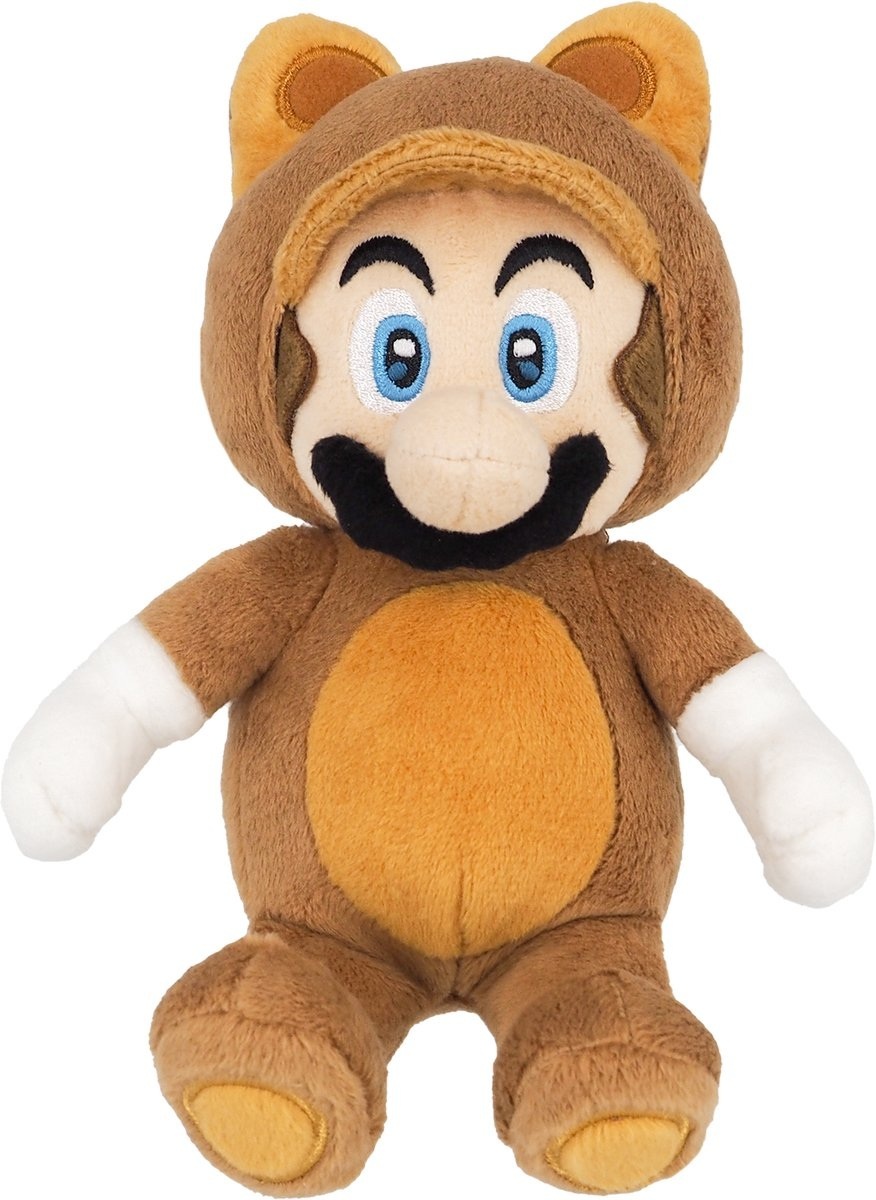 Super Mario - Mario Tanooki Knuffel 22 cm