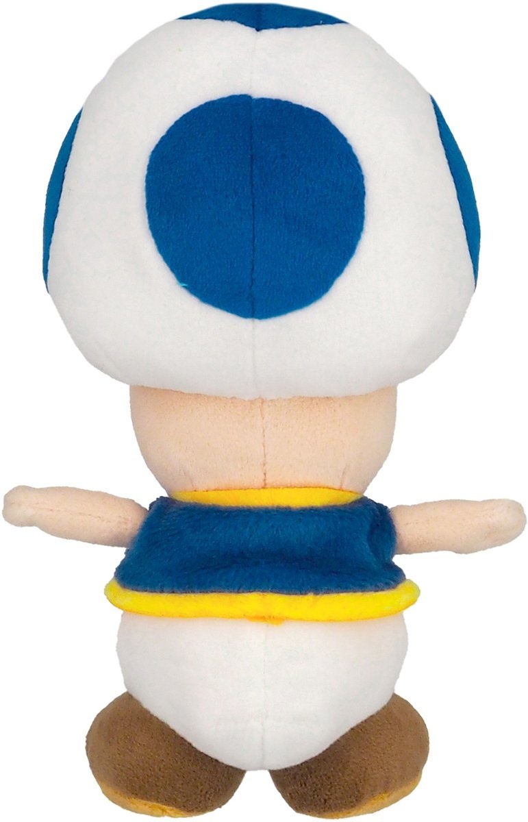 Super Mario - Toad Blauw Knuffel 20 cm
