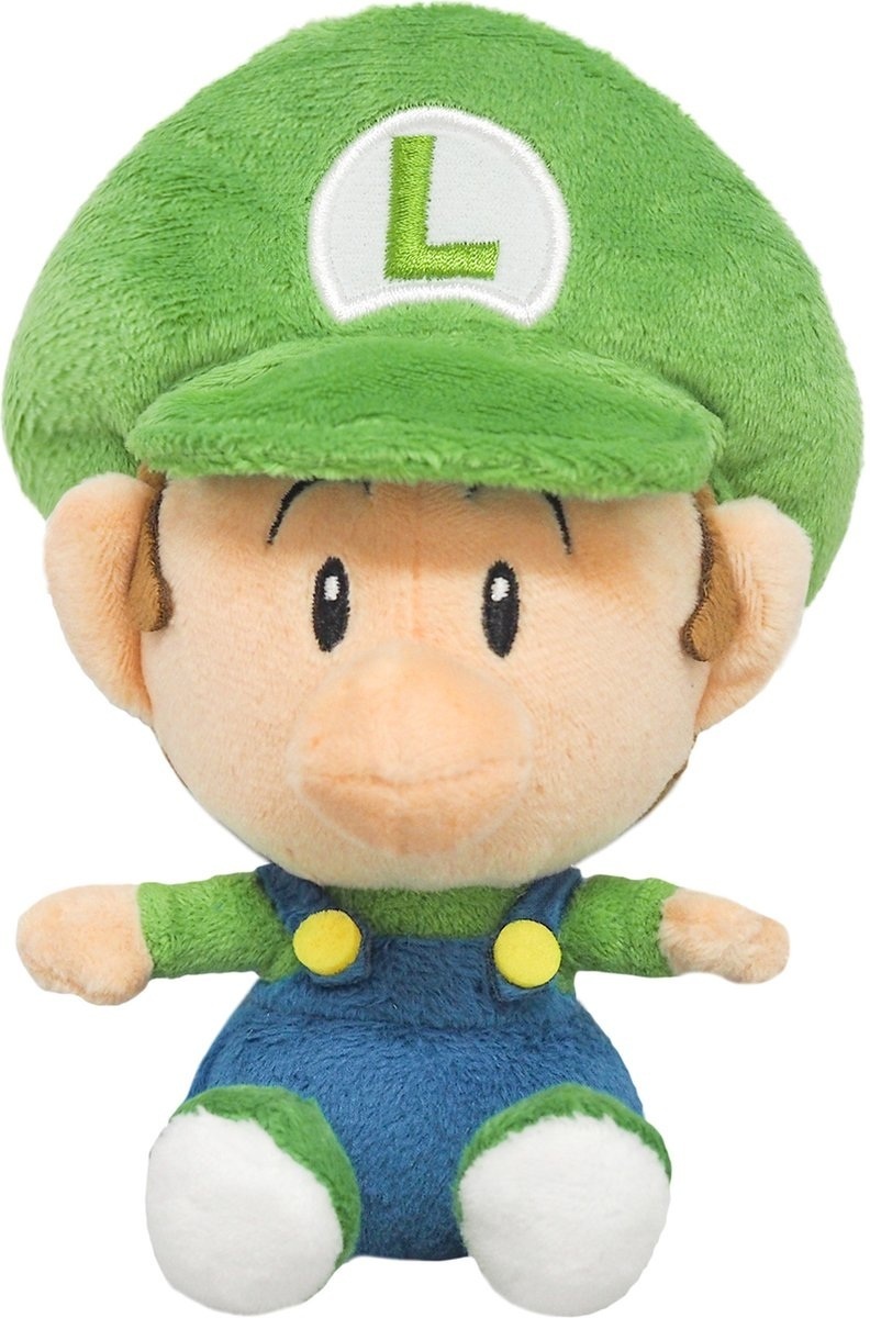 Super Mario - Baby Luigi Knuffel 16 cm