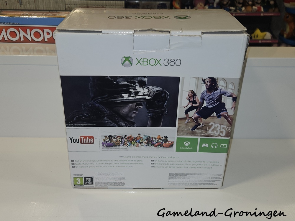 Xbox 360 New Slim 250GB met Controller & Bedrading (Boxed)