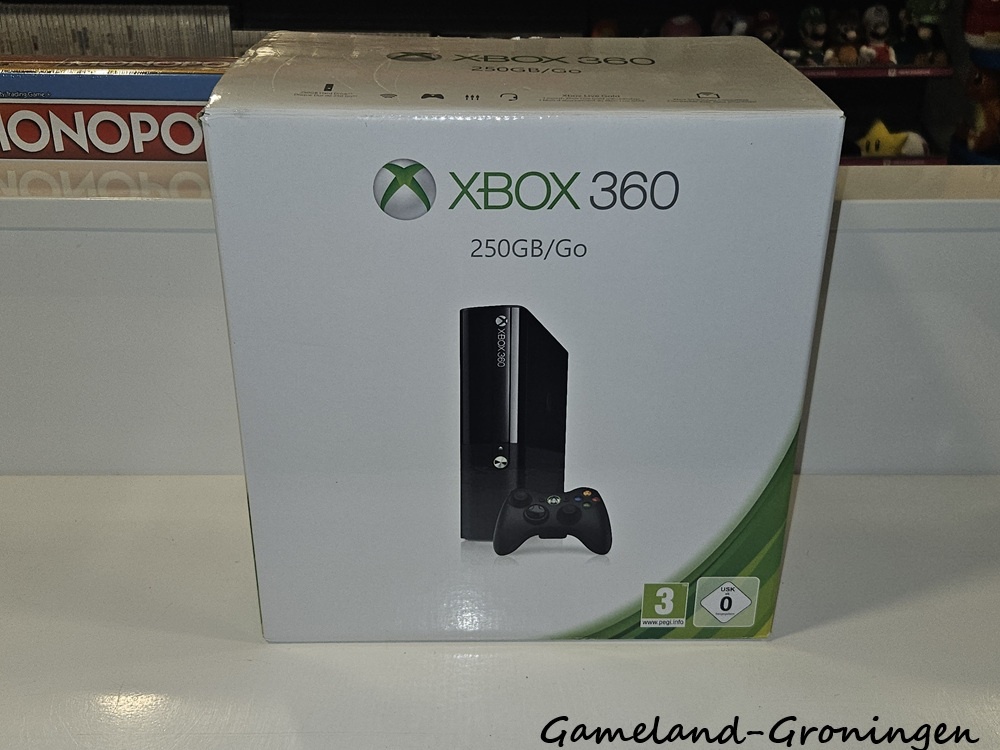 Xbox 360 New Slim 250GB met Controller & Bedrading (Boxed)