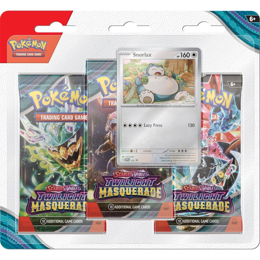 Pokémon TCG - Scarlet & Violet Twilight Masquerade Booster Blister - Snorlax