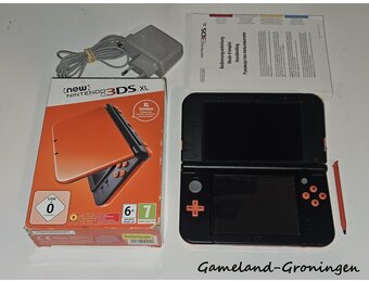 New Nintendo 3DS XL with Stylus & Charger (Boxed, Orange/Black)